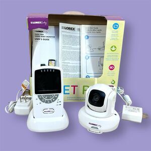 Lorex SWEET PEEP Baby Monitor Wireless 2.4" Screen Pan Tilt Camera Night Vision